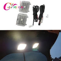 2 pcsset 12v car trunk light lamp fit for toyota chr c hr 2016 2017 2018 2019 auto roof reading lights signal lamp