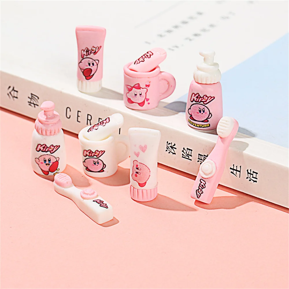 

10 шт. мини-набор для мытья из смолы, поделки, зубная паста 3D, зубная щетка, аксессуары для кукольного домика, материал для украшения «сделай сам» скрапбукинга