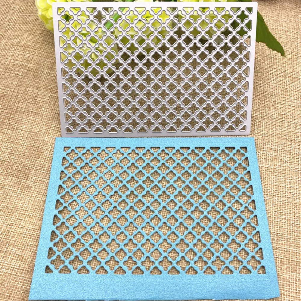 

Square Frame Cross Lattice Metal Cutting Dies Stencil Scrapbooking Photo Album Card Paper Embossing Craft DIY Die Cut