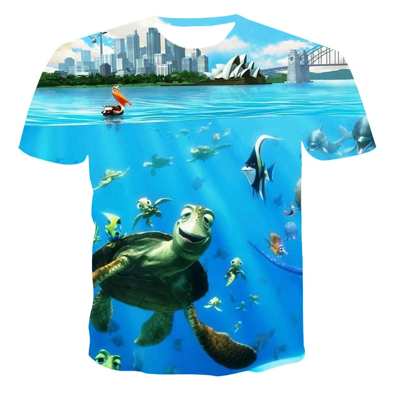 

2022 New Summer MenS And WomenS Latest Underwater World Series 3D Printing Fashion Popular Casual Sports T-Shirt XS-5XL