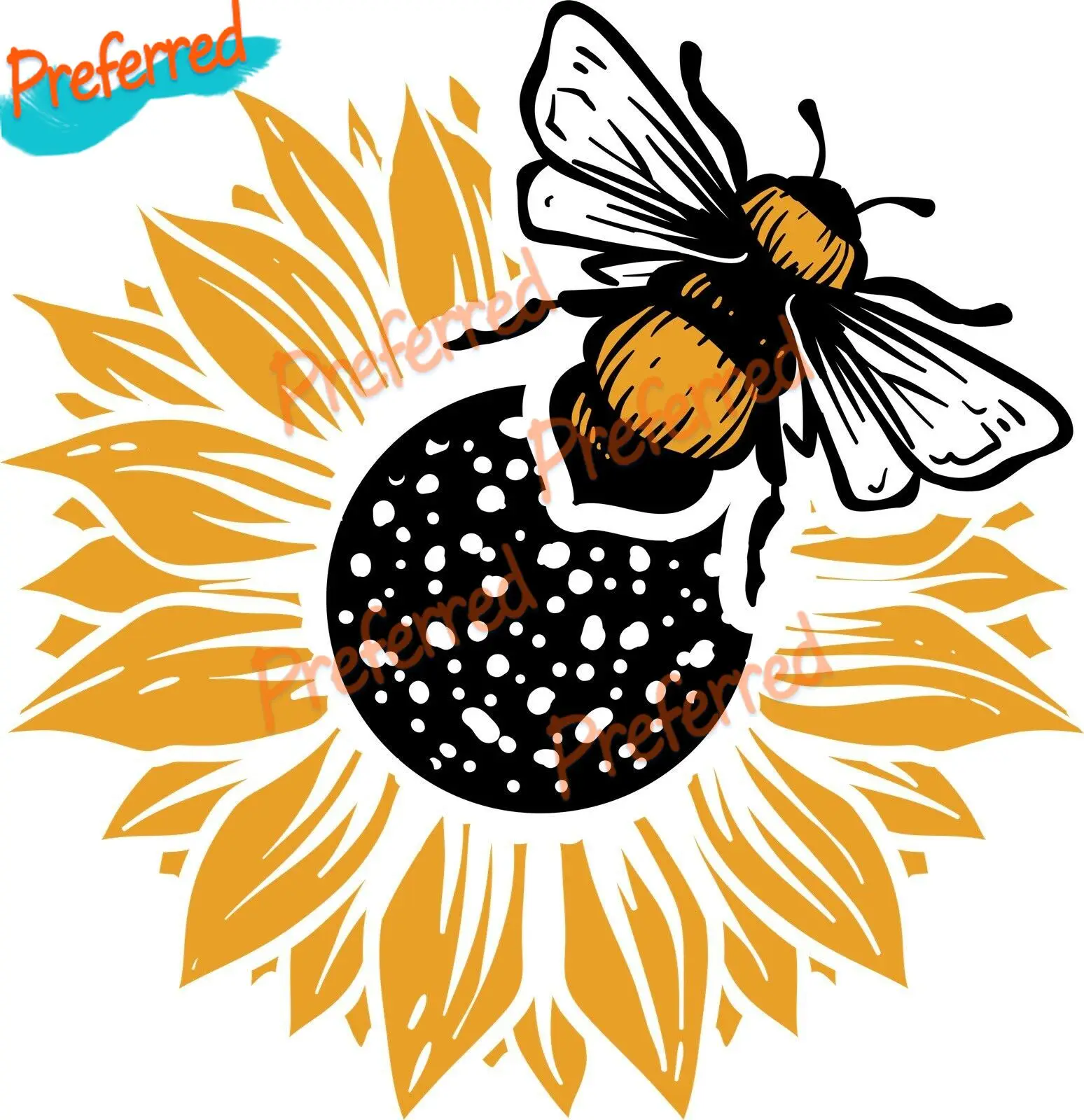 

Подсолнух, мед, желтая пыльца, улей, насекомое, животное, цветок, свободная любовь для вашего дома, автомобиля, охладителя и ноутбука, наклейка