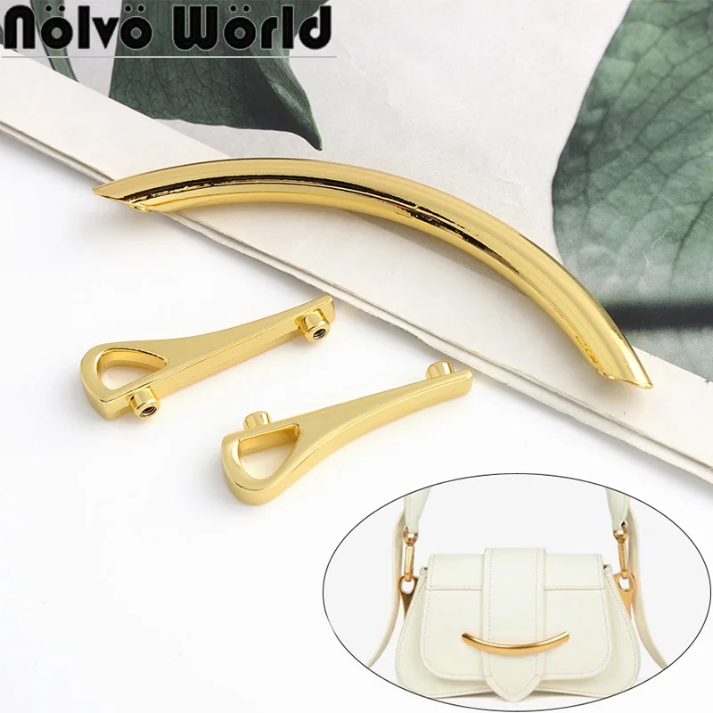 

2-10Sets K Gold Metal Locks Side Clips For Bags Handbags Shoulder Purse Buckle Edge Anchor Clasp DIY Clamps Hardware Accessories