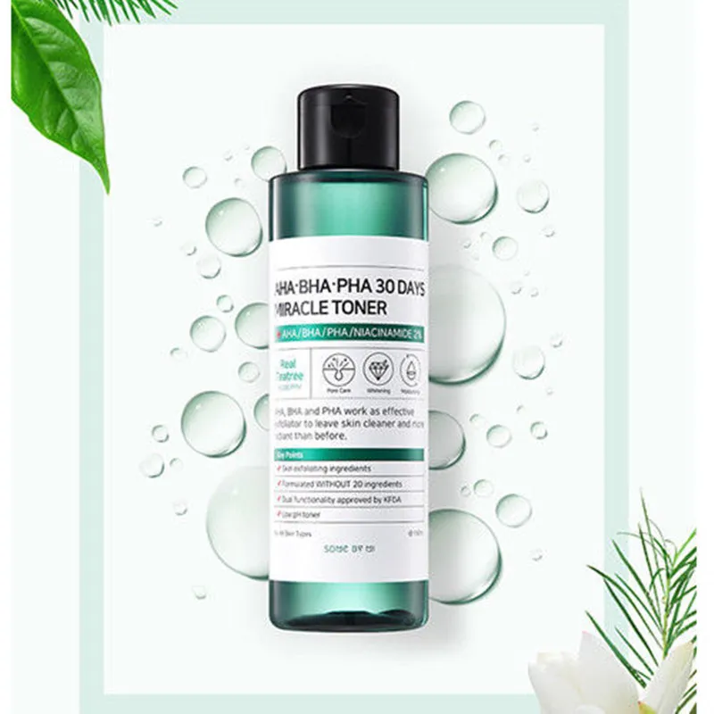

30 Days Miracle Toner 150ml Facial Toner Serum Blackheads Remove Acne Treatment Skin Exfoliating Toner Gentle