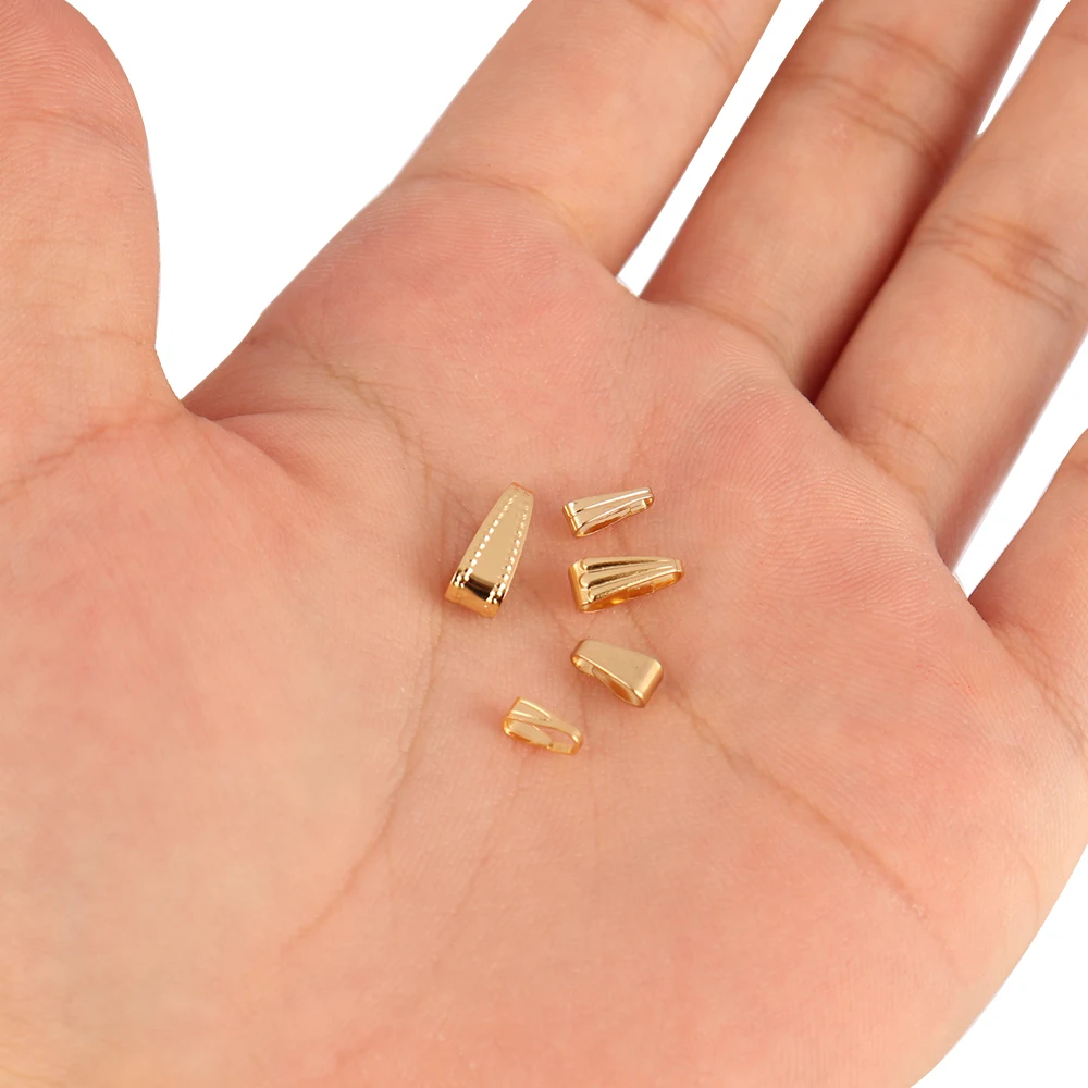 100 шт./лот подвески из нержавеющей стали зажимные застежки Застежки в виде семян