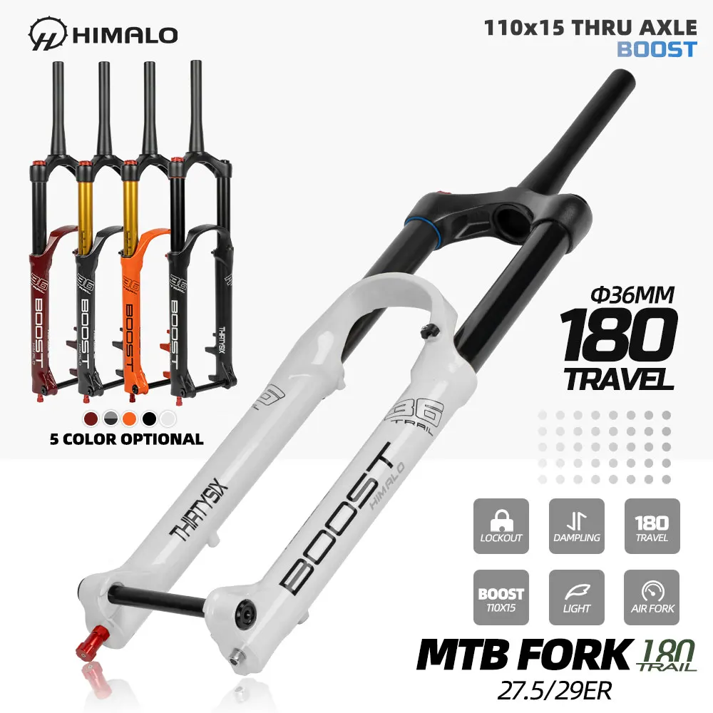 Вилка подвеска HIMALO DH AM Down Hill Thru Axle Boost регулировка отскока 110 мм * 15 для путешествий