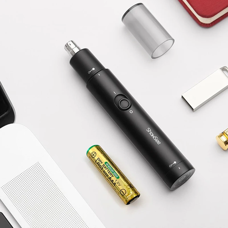 HUANXING Мини Электрический Носовой Триммер Портативный Бритва для Ушей и Околоушных Волос, Водонепроницаемый, Безопасный Очиститель, Инструмент для Удаления Волос у Мужчин.