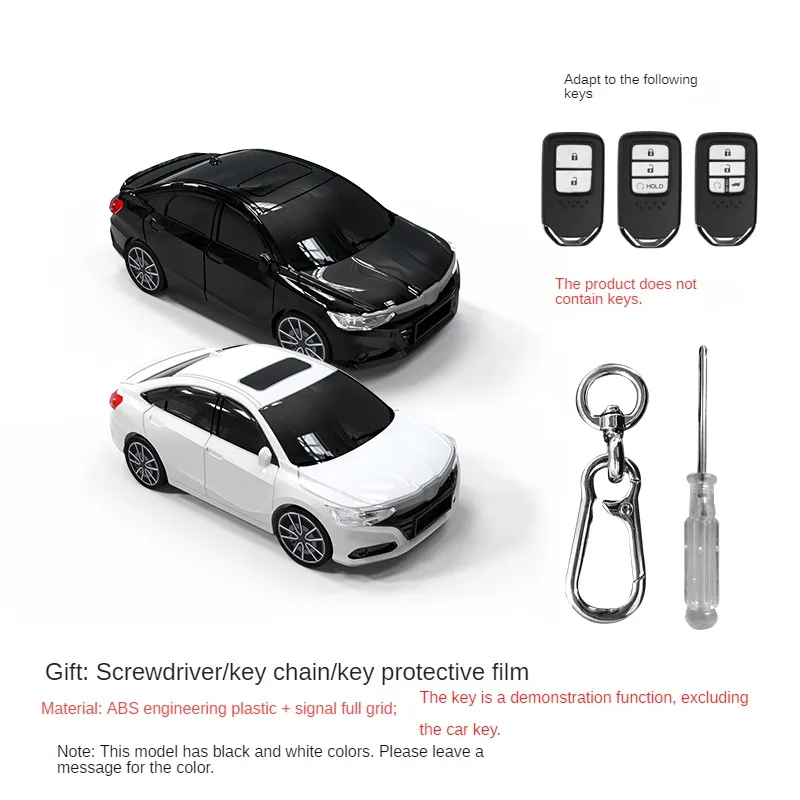 

Car Shape Car Key Protection Case fits Honda 234 Key Mount Models Accord Civic Odyssey PI CRV Fit XRV fits one-button start