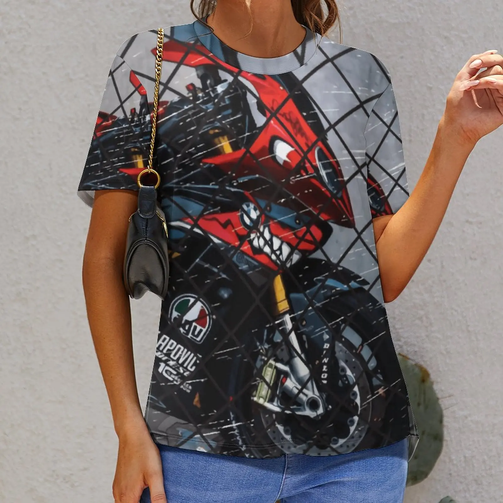 

Tees S1000 Rr Motocycle Funny Graphic Leisure USA Size High Grade