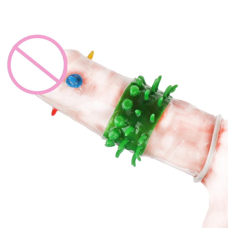 6 шт. мужские презервативы с большими гранулами шипами и задержкой секс-игрушки