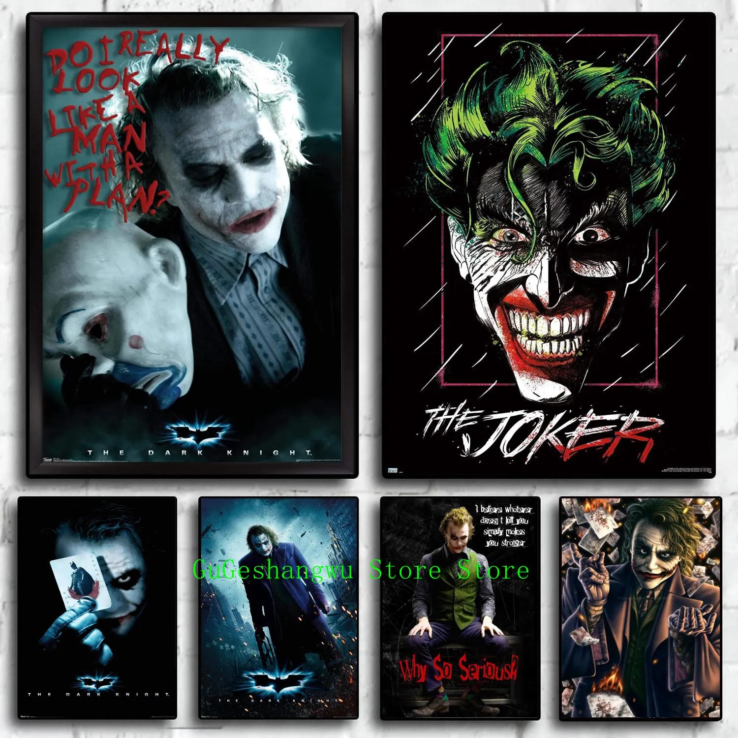 

joker ledger phoenix actor Canvas Art Poster and Wall Art Picture Print Modern Family bedroom Decor Posters