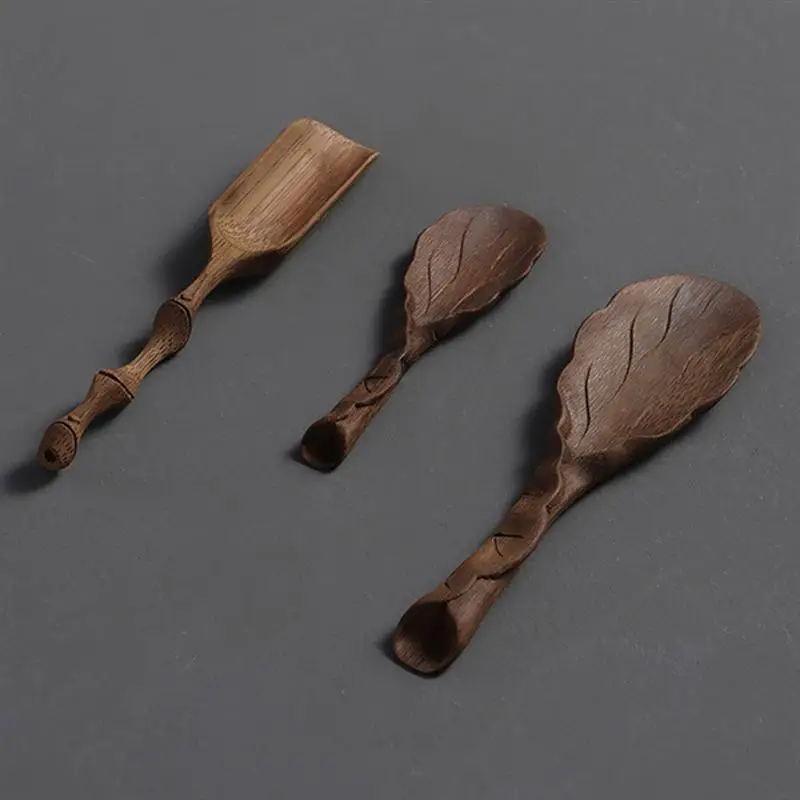 Практичная бамбуковая чайная ложка Бамбуковая ручной работы чайный набор