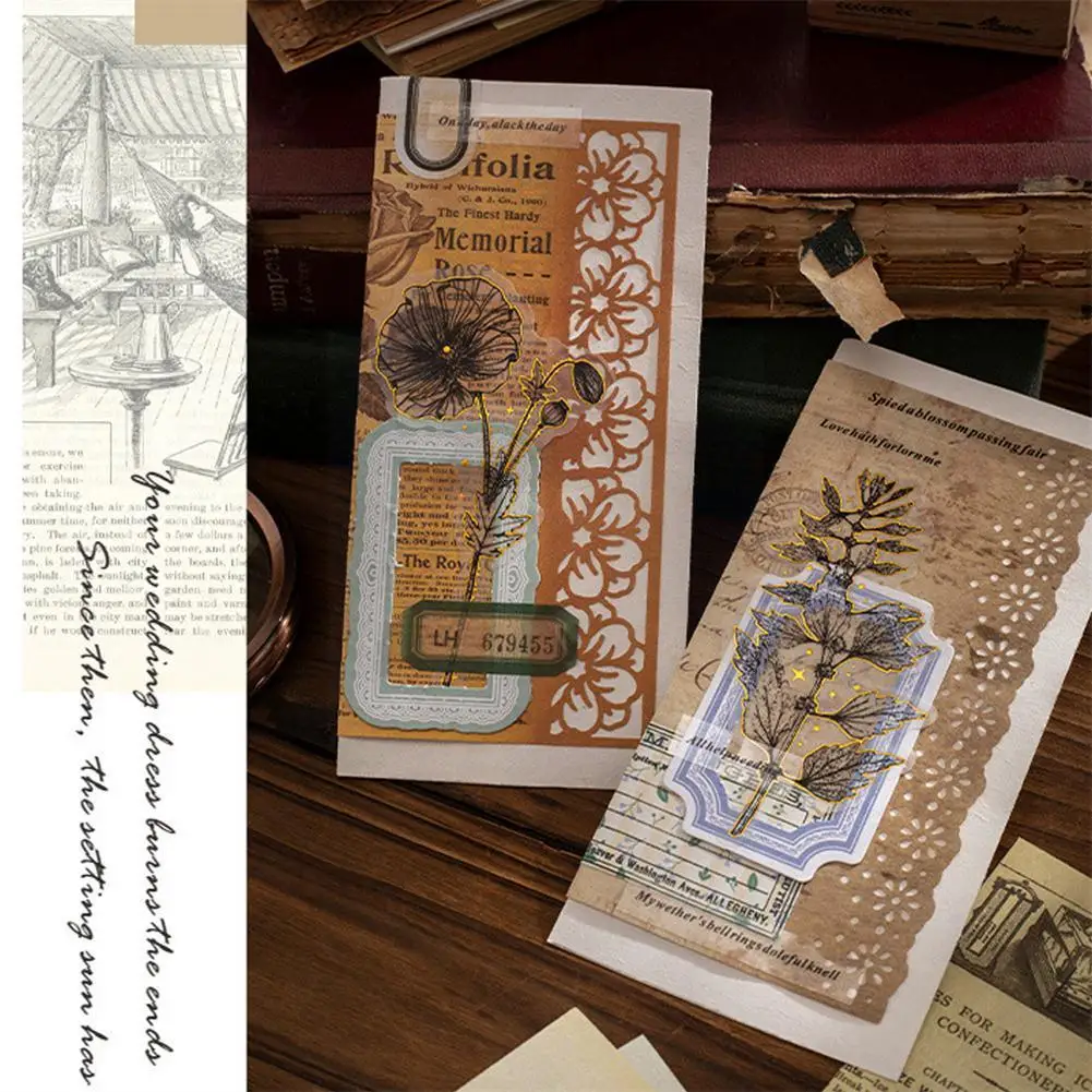 

Retro Creative Material Paper Lace Hollow Border DIY Account Journaling Scrapbooking Paper Materials Decorate Hand Album N5L6