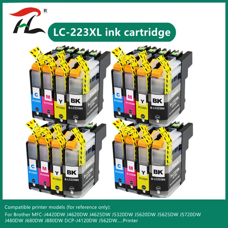 

LC223 LC221 Compatible Ink Cartridge For Brother LC 221 LC225 MFC-J4420DW J4620DW J4625DW J480DW J680DW J880DW Printer