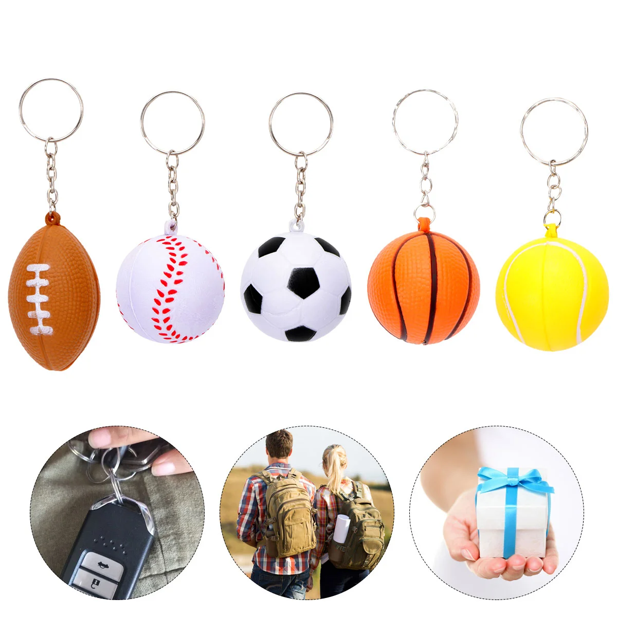 30 шт. брелки в форме шара брелок для ключей из искусственной кожи сувениры