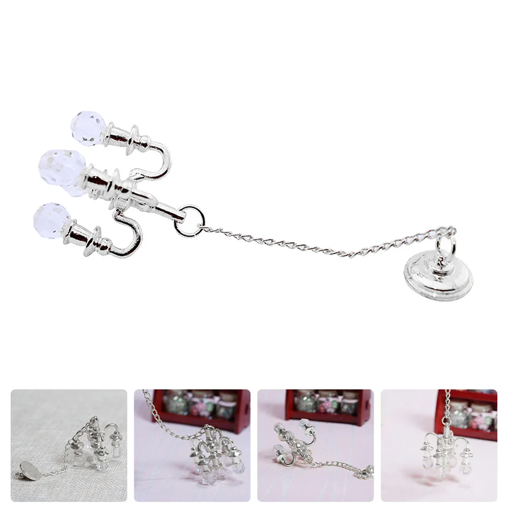 2 шт. мини-игрушки хрустальная люстра золотой декор DIY подарки аксессуары дом свет