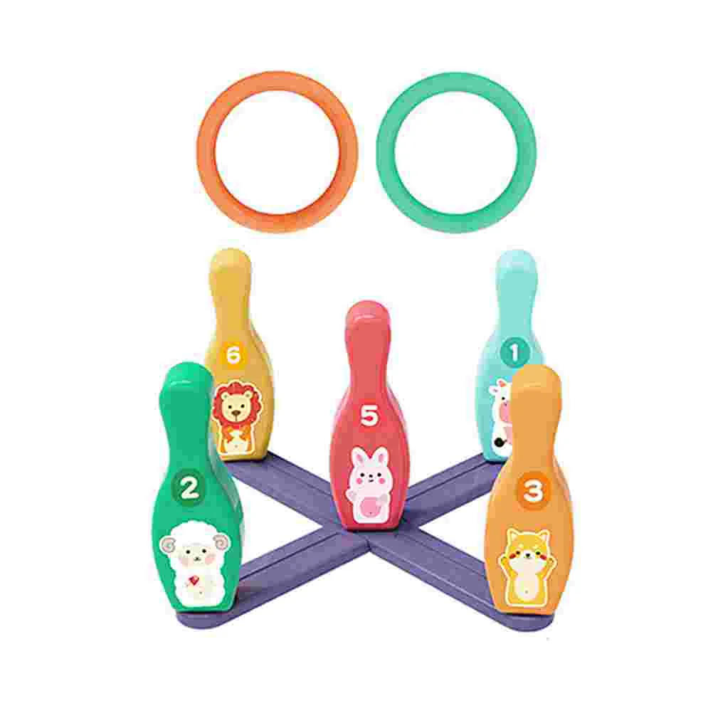 

1 Set Hoops Ring Tossing Game Cartoon Throwing Circles Educational