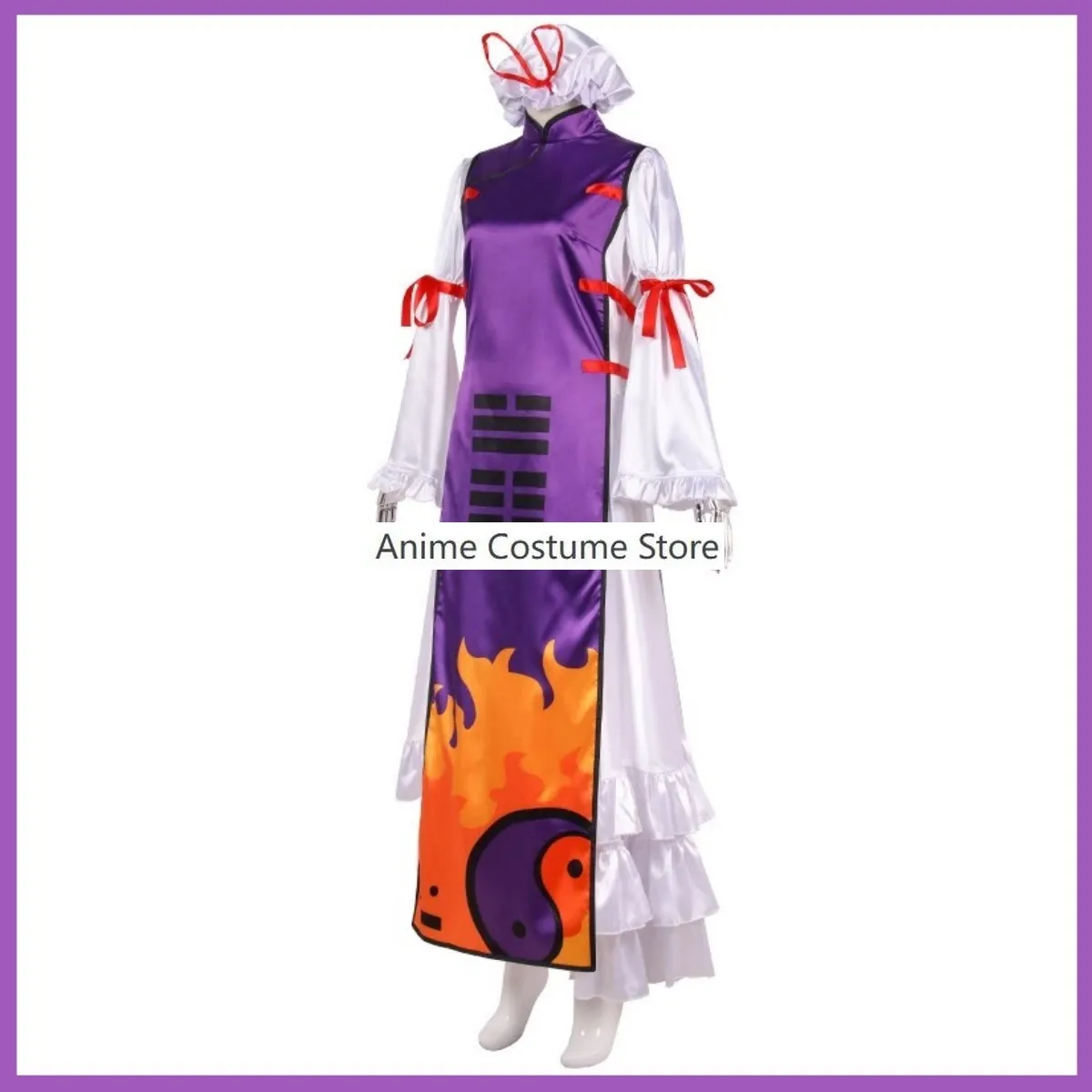 Женский костюм для косплея фиолетовый принцессы с юбкой