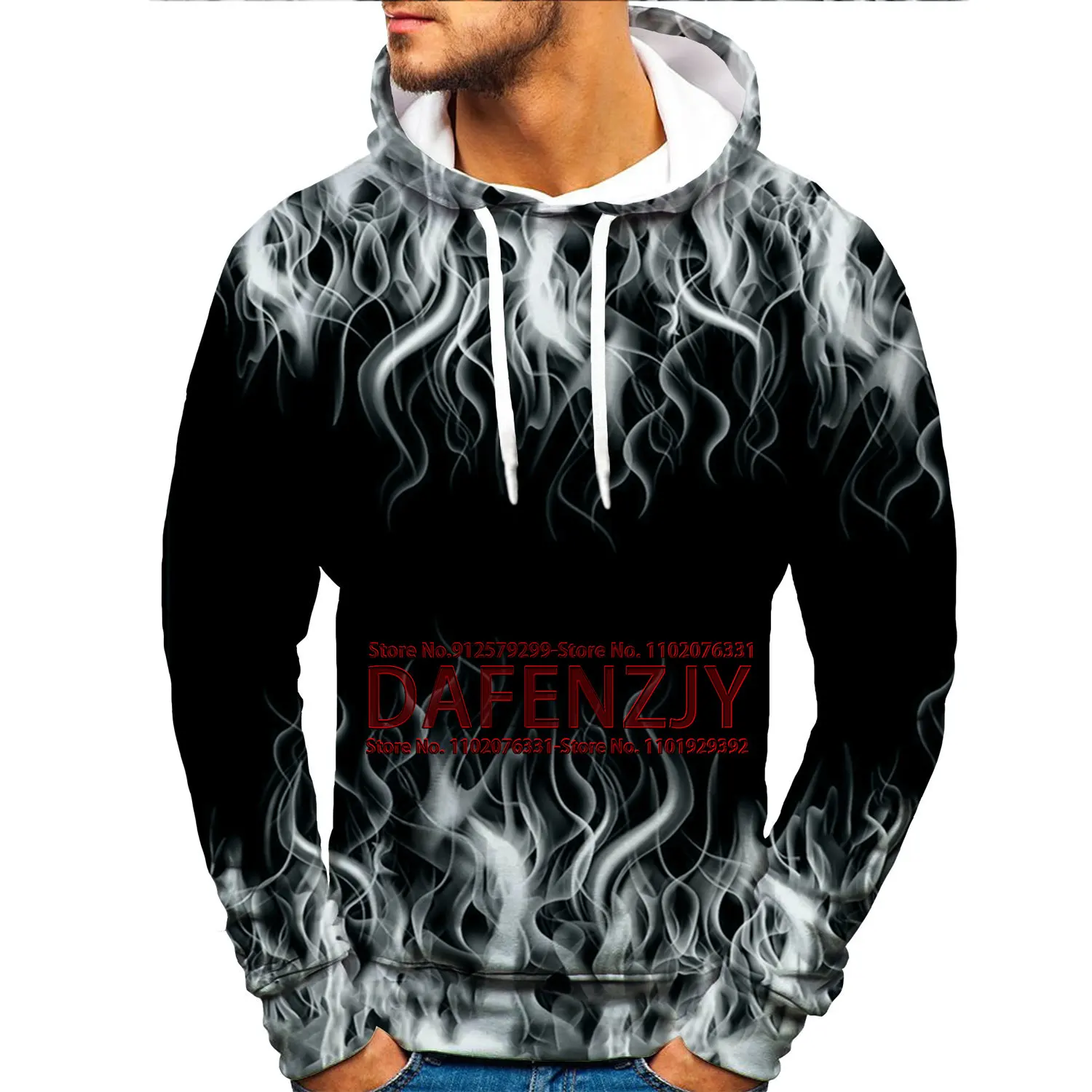 2023 Colorful Flame Hoodie 3D Sweatshirt Men/Women Hooded Coat Mens Clothing Funny Pullover