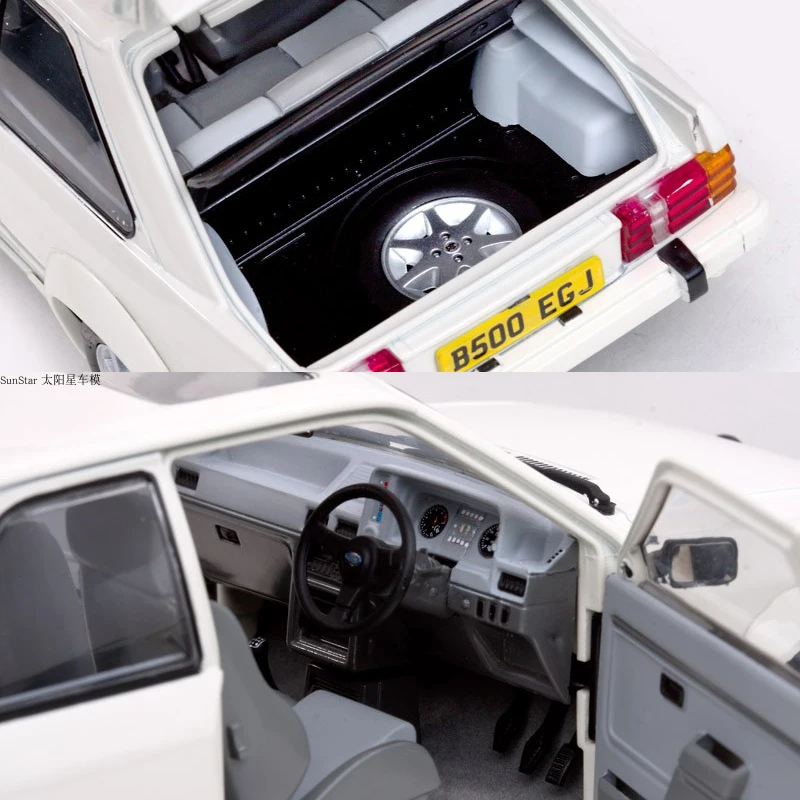 Модель автомобиля из сплава SunStar 1:18 Масштаб 1984 Ford Escort RS Turbo коллекционная игрушка