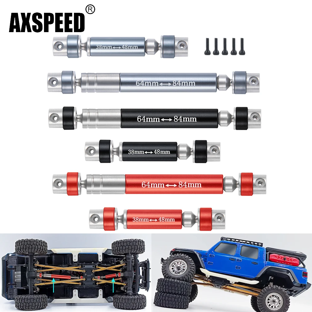 AXSPEED 2 шт. центральный приводной вал из нержавеющей стали и алюминия для осевого