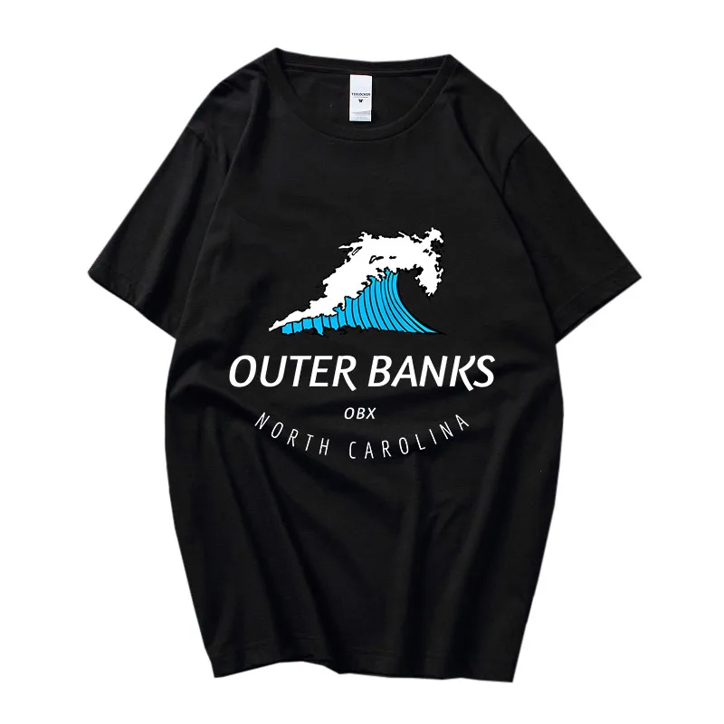 

Outer Banks Pogue Life T-shirts WOMEN Sea Wave Cartoon Print T Shirts 100% Cotton Tees Casual Sense of Design Slight Strech Soft