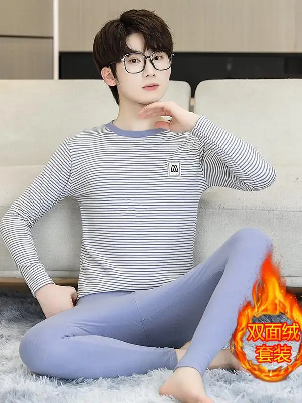 Зимняя рубашка с утолщенным низом на флисовой подкладке для мальчиков 5 лет