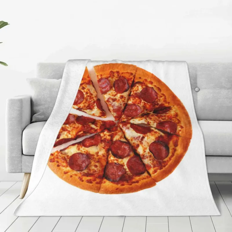 

Pizza Blankets Fast Food Delicious Travel Office Flannel Throw Blanket Soft Warm Couch Chair Sofa Bed Bedspread Birthday Present