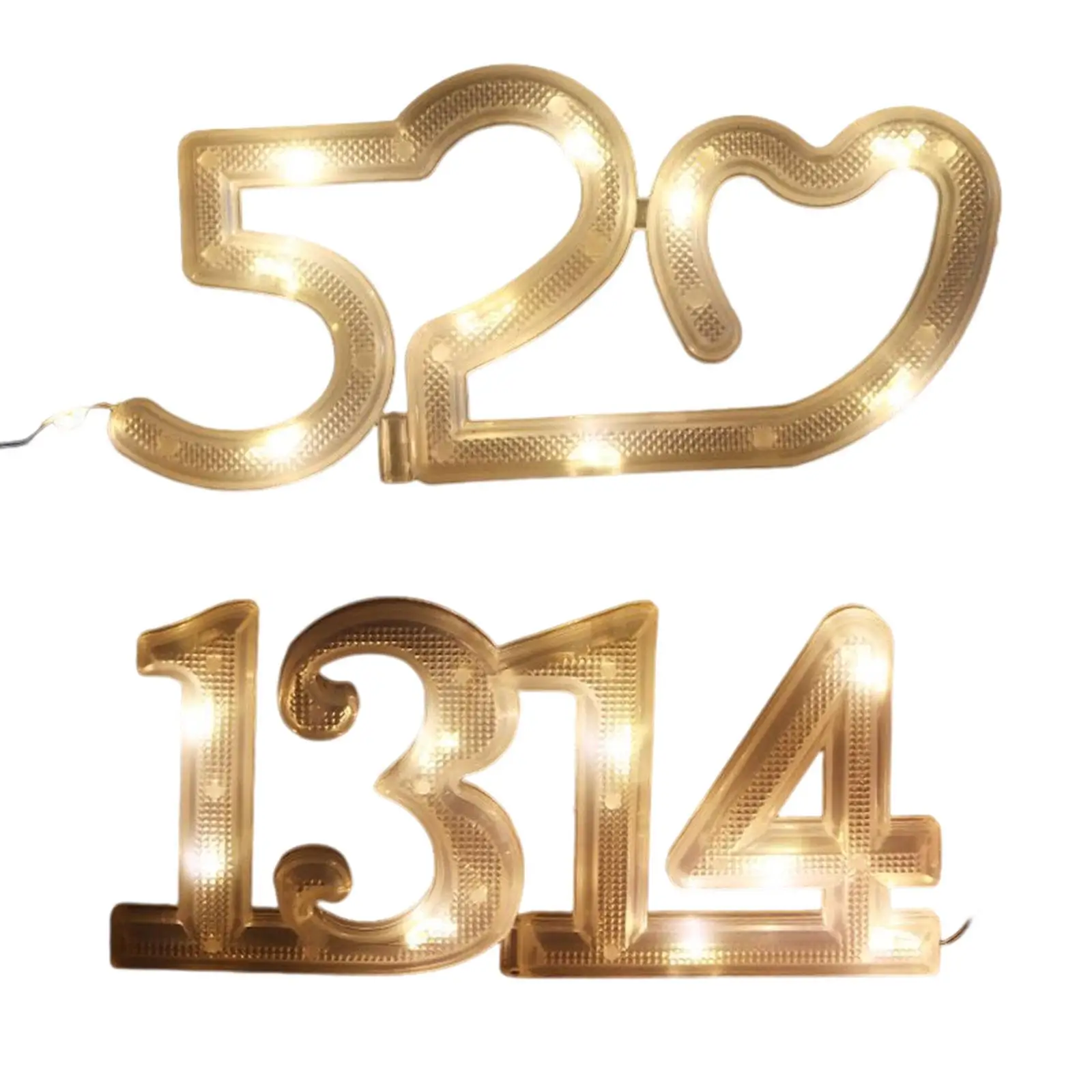 

LED Christmas Number String Light Ornament Bouquet Light Lamp Lighting Hanging for Holiday Wedding Indoor Bedroom Decor