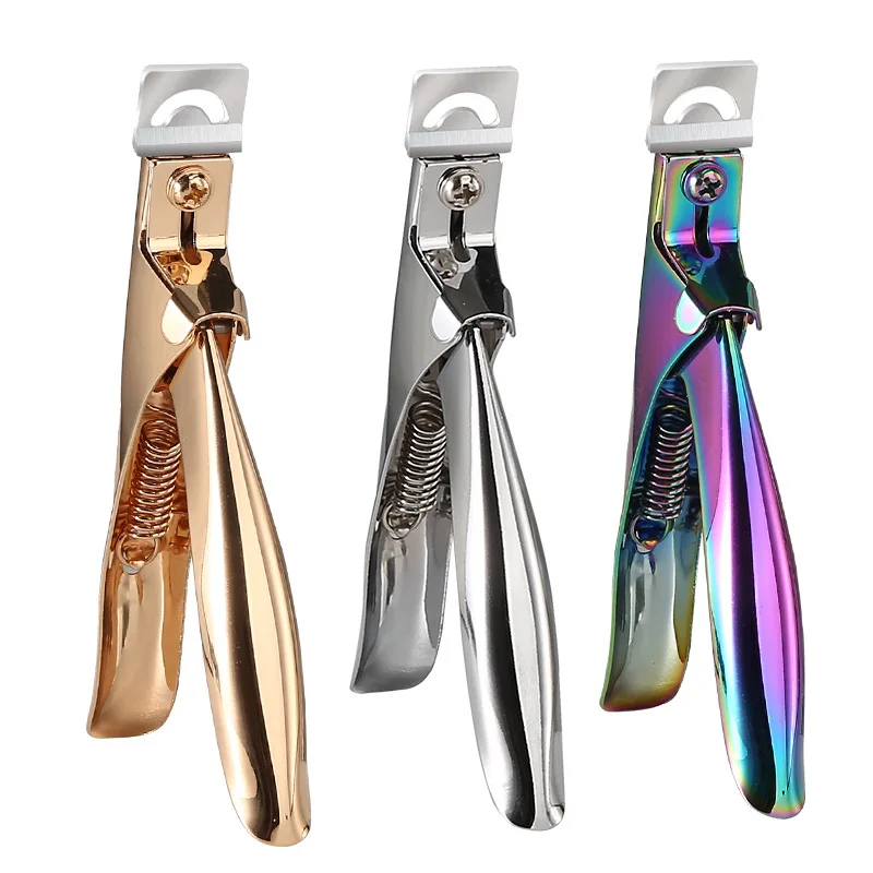 

Fake Nail Cutter Professional Nail Clippers Straight Edge Acrylic Nail Clipper Tips Manicure Cutter Guillotine Cut False Nails