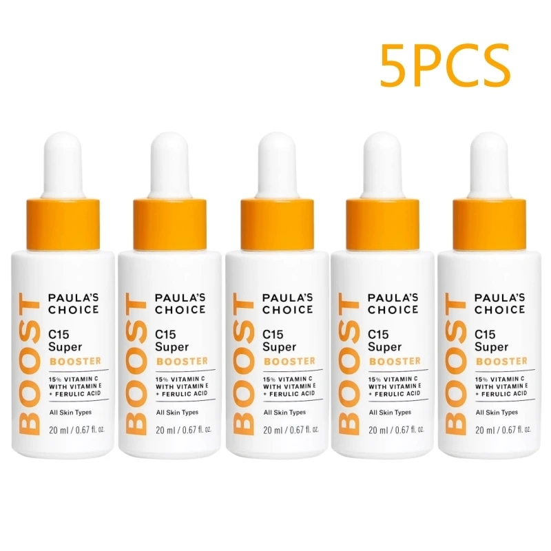 

5PCS Paula's Choice Vitamin C Serum BOOST C15 Super Booster 15% VC With Vitamin E Ferulic Acid Skin Brightening Anti-aging Serum