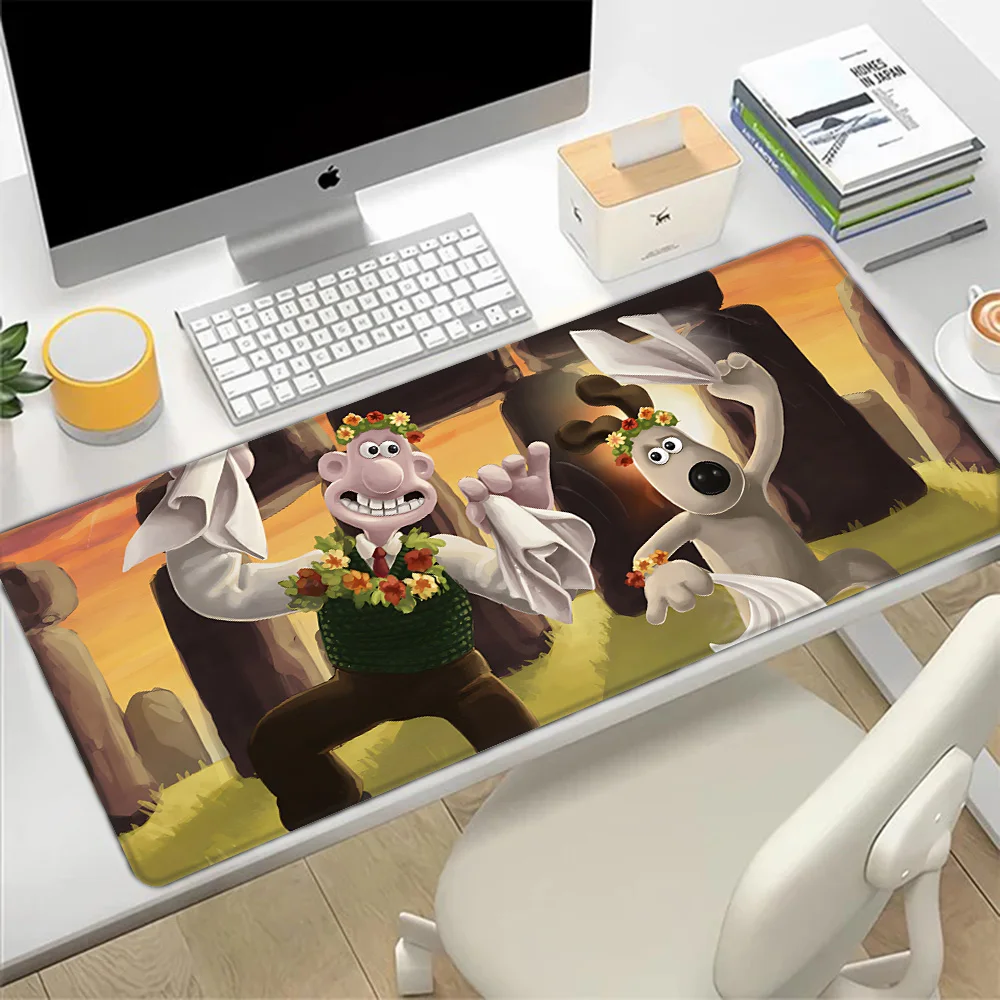 W-Wallace&ampGromits Коврик для мыши HD Печать Компьютерные геймеры Запирающийся край