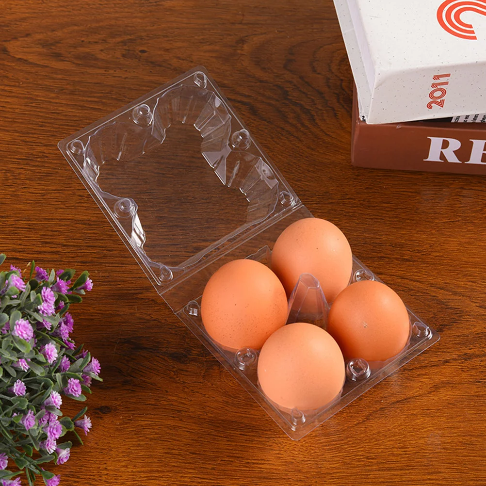 

Egg Carton Cartons Chicken Refrigerator Clear Holder Tray Eggs Counts Carrier Storage Box Crates Grids Pvc Bulk Cells Empty