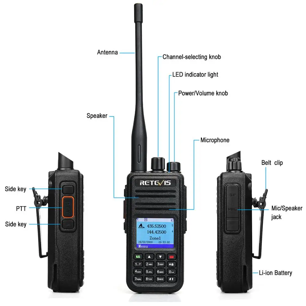 Cena Retevis RT3S DMR Cyfrowe Walkie Talkie Profesional(GPS) VHF UHF Nadajnik Pasmowy Dalekiego Zasięgu Ham Stacje Radiowe Radio Amatorzy Cena Retevis RT3S DMR Cyfrowe Walkie Talkie Profesional(GPS) VHF UHF Nadajnik Pasmowy Dalekiego Zasięgu Ham Stacje Radiowe Radio Amatorzy