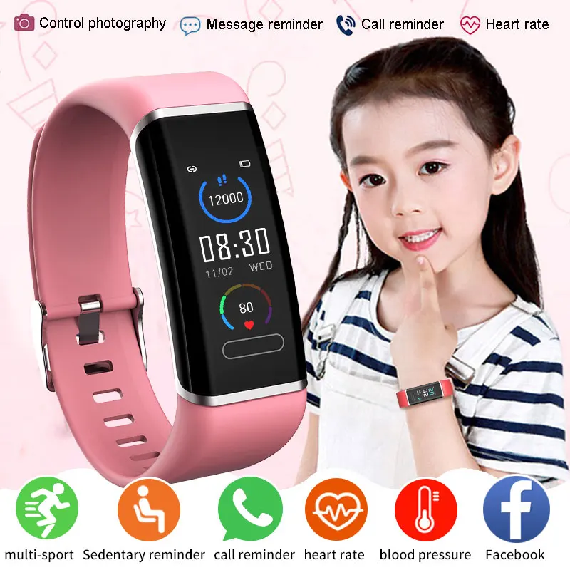 CT6 Kids Smart Watch Children Smartwatch For Girls Boys Fitness Tracker Pedometer Smart Clock Child Smart-watch For 10-18 Years