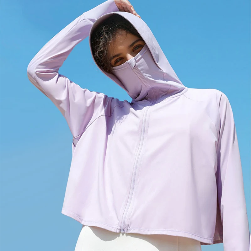 

New Breathable Women Solid Cover Ups for Swimwear Sun-protective Cothing Beach Bikini Cover Up Hoop Loose Wear Sunscreen Smock
