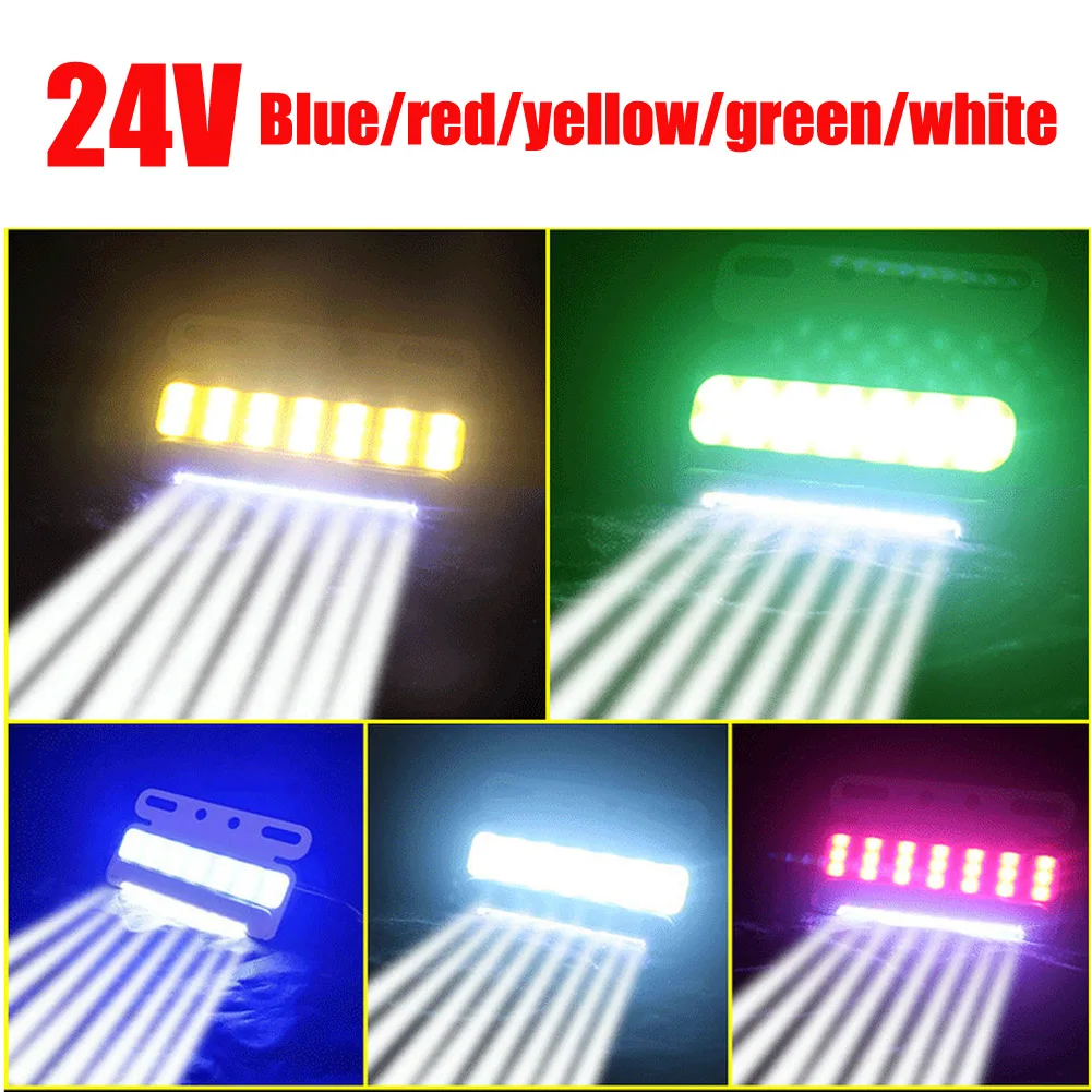 

24V Trailers Truck Turning Light Sidelight Decoration Signal Lamp Lorry Night Side Lights COB LED Car Side Light Accessories