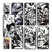 anime art one piece for samsung a73 a72 a71 a53 a52 a51 a41 a33 a32 a31 a22 a21s a13 a12 a03s a02 5g black phone case