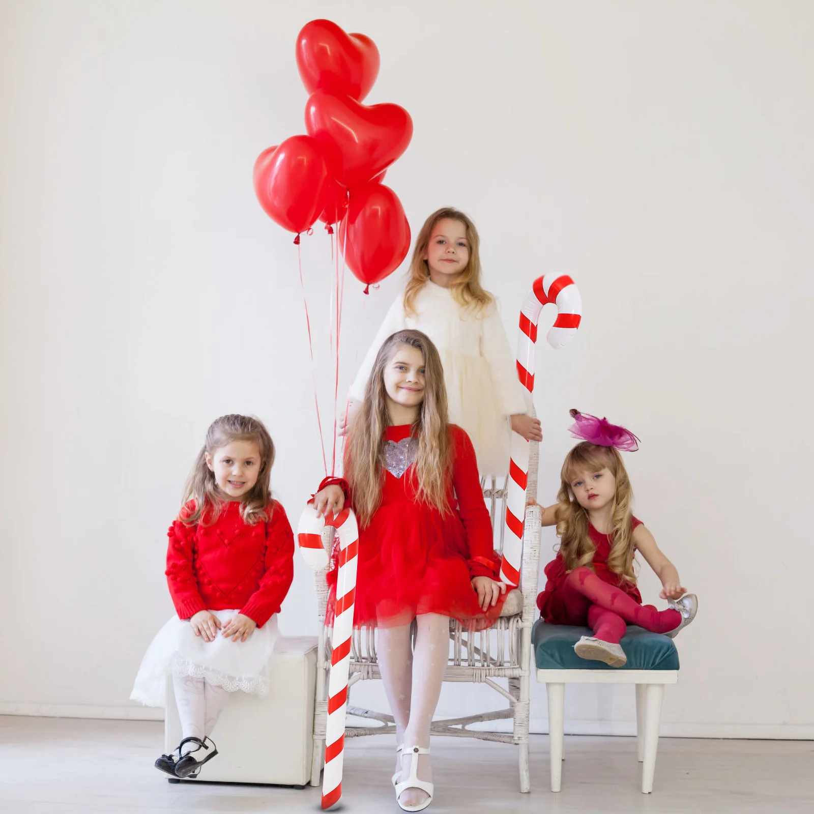 4 шт. рождественская трость для пожилых людей ПВХ трости конфет украшения