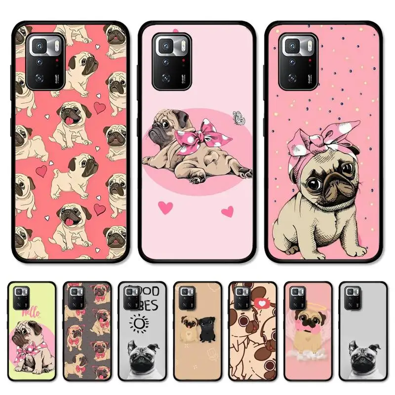 

Cute Pugs yogi Dog Phone Case for Redmi 5 6 7 8 9 A 5plus K20 4X S2 GO 6 K30 pro
