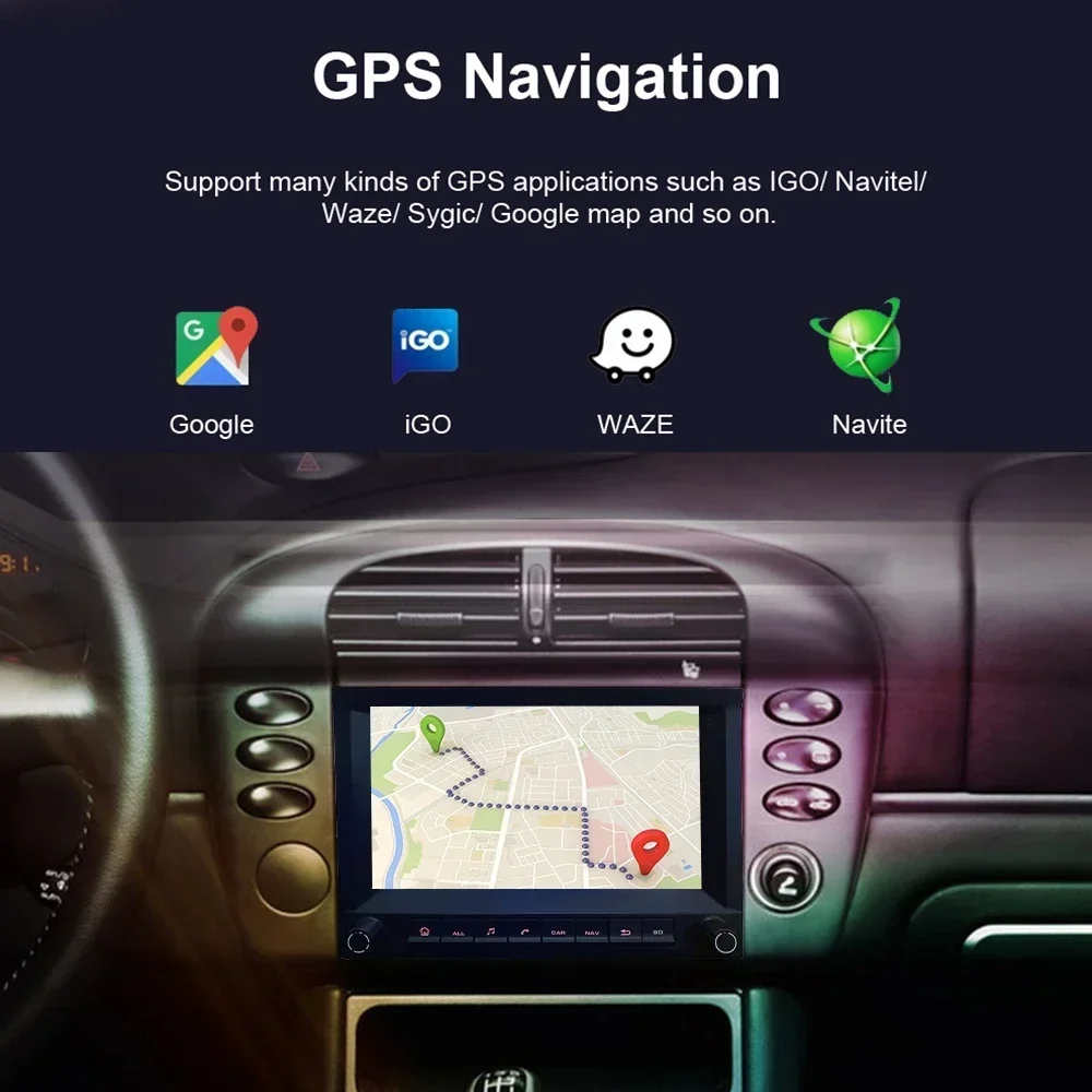 Автомагнитола Carplay 2 Din Android 12 GPS 8 + 256G навигация 8-ядерный процессор Авторадио для