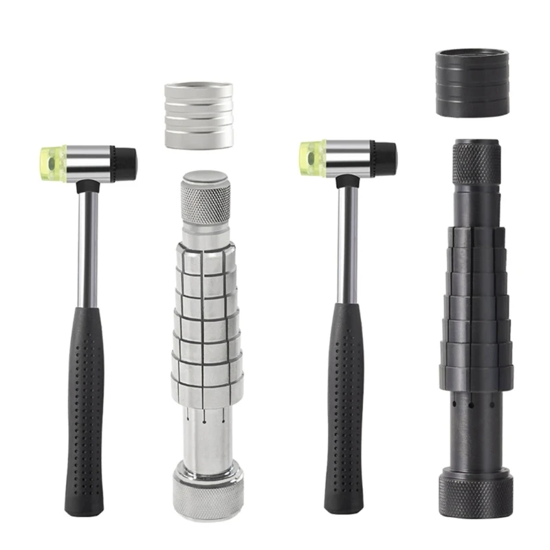 

Ring Stretcher Enlarger Stick Adjuster with Rubber Hammer Wedding Band Sizer Expander for Jewelry Repairing Durable