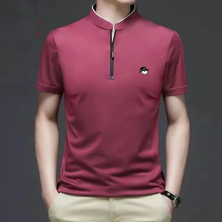 

Men Golf T-shirt Korea Fashion Short-Sleeve Tees Casual Business Golf Wear Summer Sports Simplicity Male Outdoor golf Polo Shirt