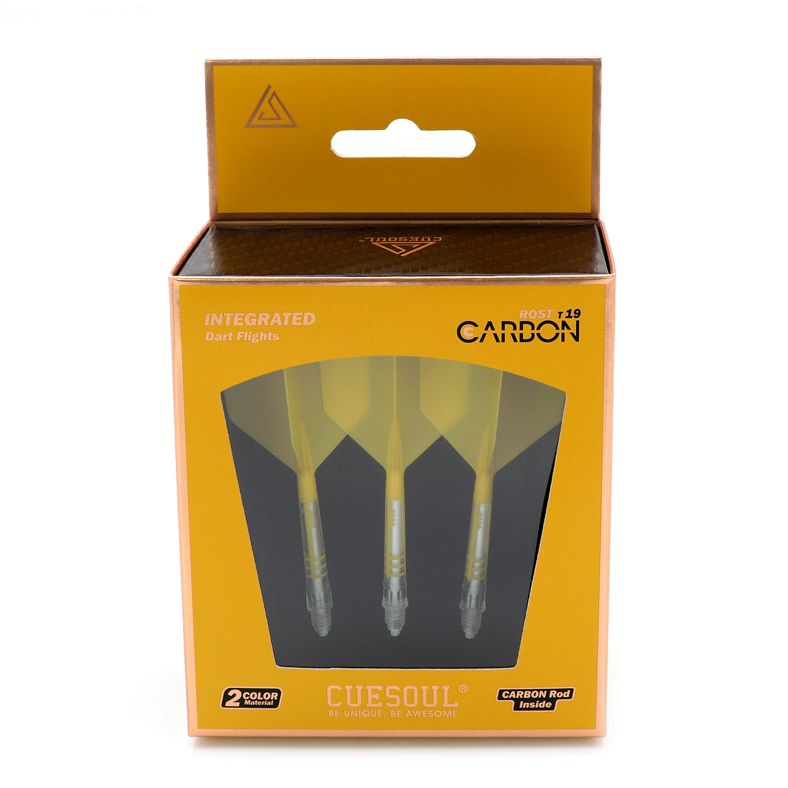 CUESOUL ROST T19 Карбоновый интегрированный вал дротика и полет 32 мм — форма большое