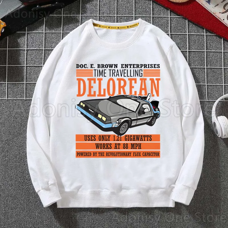 Толстовки с капюшоном Назад в будущее Delorean толстовки для мужчин и женщин модная