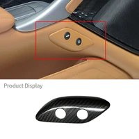 for 2013 ferrari f12 berlinetta real carbon fiber car indoor fuel tank switch cover decorative panel cover sticker accessories
