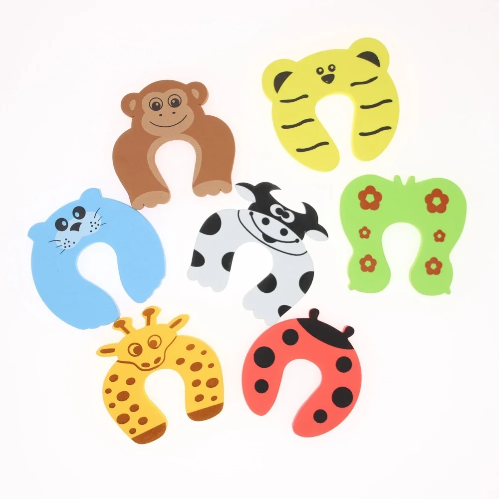 

1pc Animal Security Door Stopper Cards Doorknob Shockproof Crash Pad For Newborn Furniture Protection Safety Accessories