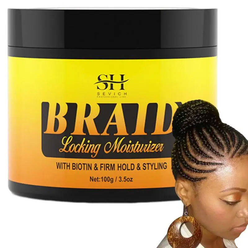 

Braiding Hair Gel Strong Hold Moisturizing Braid 100g Neat Braiding Conditioning Shining Gel Locking Gel Instant Control Edge