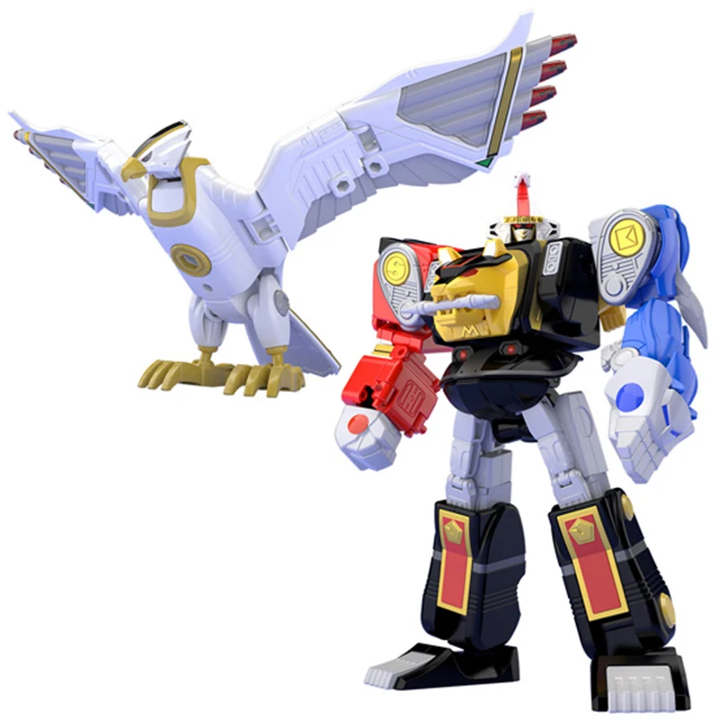 BANDAI Original Super Minipla Smp Mighty Power Rangers And Megazord Anime Ninjazords Model Action Figures Assemble Model Kit