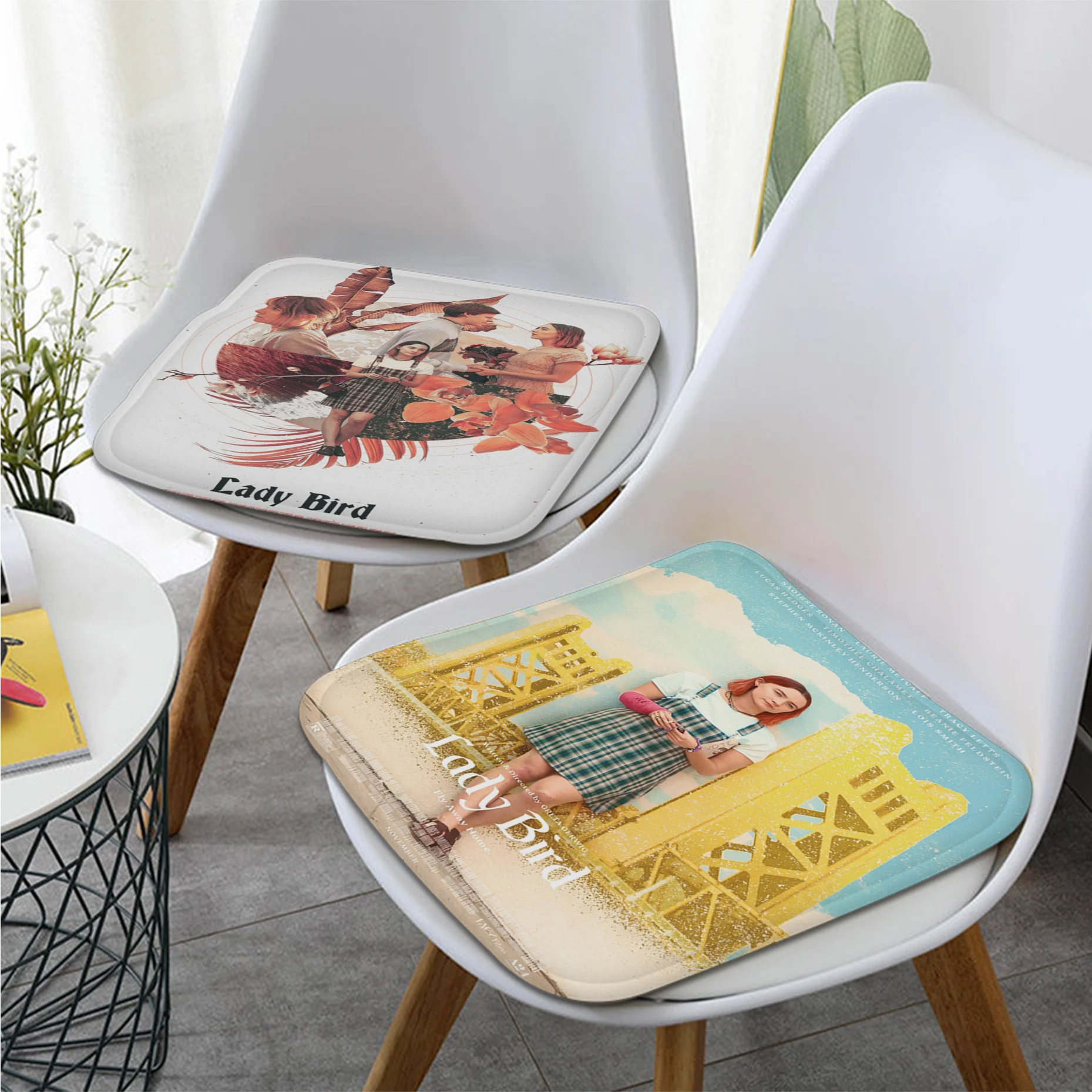 

Lady Bird Movie Art Seat Pad Household Cushion Soft Plush Chair Mat Winter Office Bar Cushion Pads