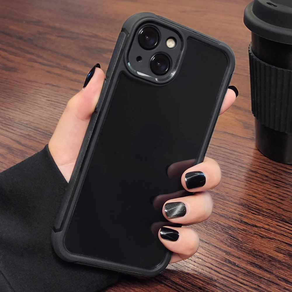 

Clear Armor Rugged Case For iPhone 13 Mini 12 11 Pro Max XS X XR 13Pro Soft Silicone Bumper Transparent Hard Cool Cover